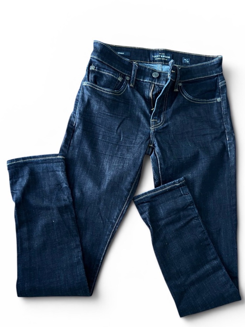 Classic Lucky Brand Dark Blue Women's Slim Jeans